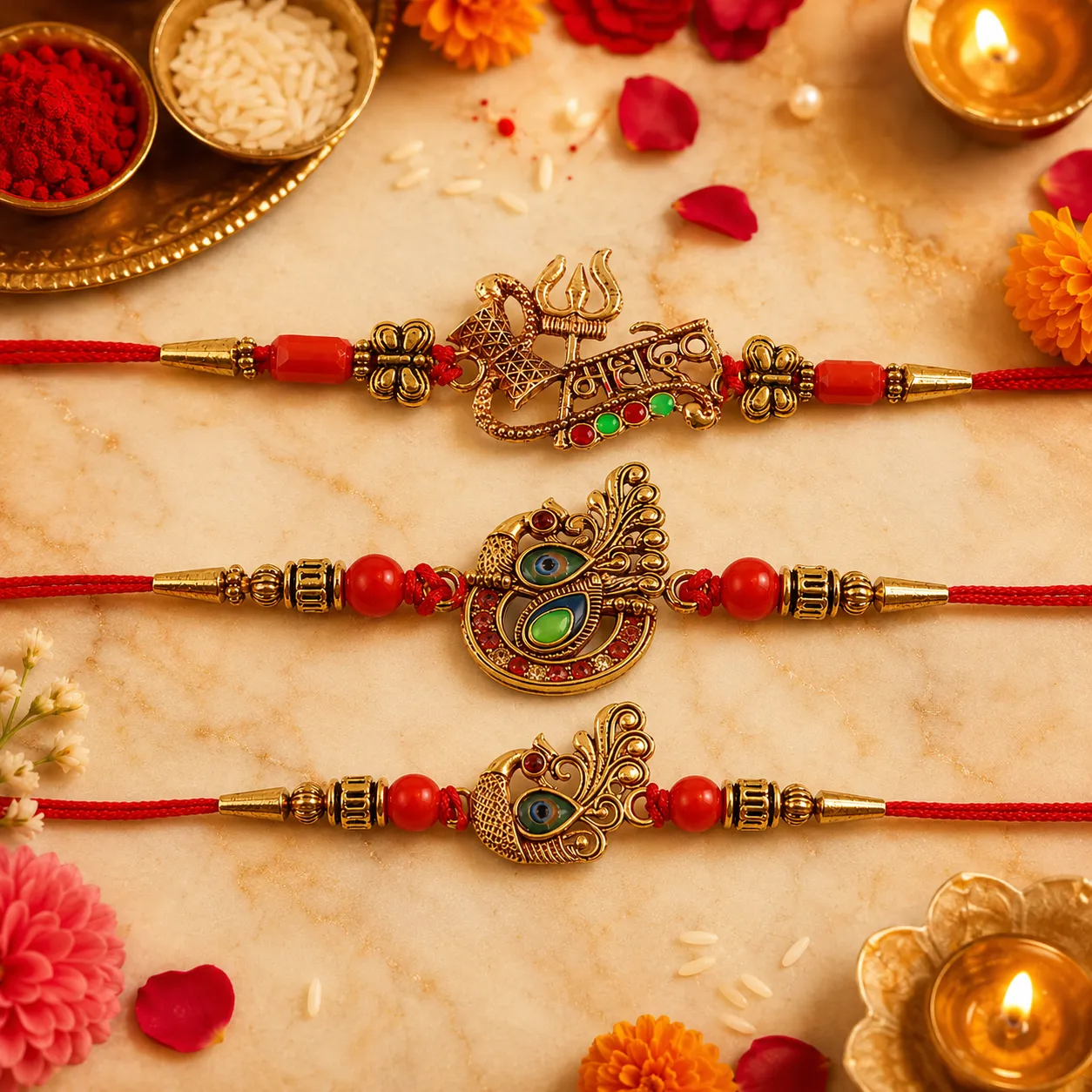 Premium Bandhan Beyond Blood, Best Brother & Rakhi Bound by Heart Set for Brother (3 Pc) - Buy Online at Alikart