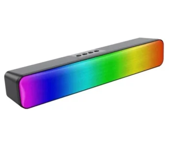 RGB Wireless LED Speaker – Color-Changing Soundbar with Dual Drivers & Deep Bass for Gaming & Music
