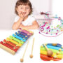 Premium Wooden Xylophone Toy – 8-Note Musical Instrument for Kids | Aditi - Buy Online at Alikart