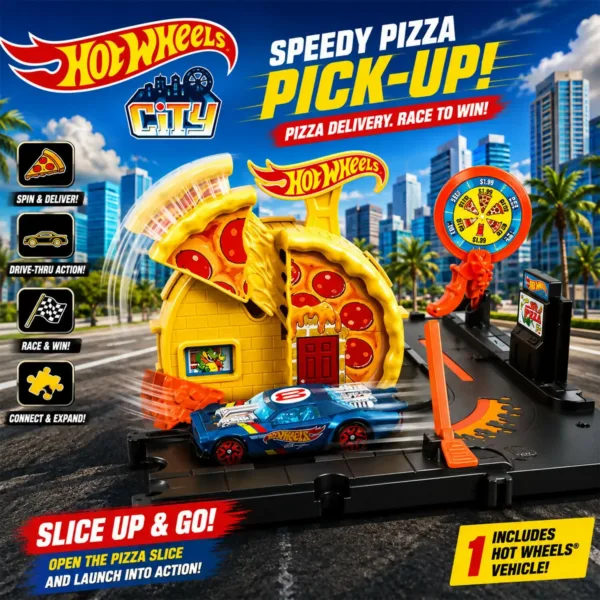 Hot Wheels City Playset – Exciting Race & Delivery Tracks