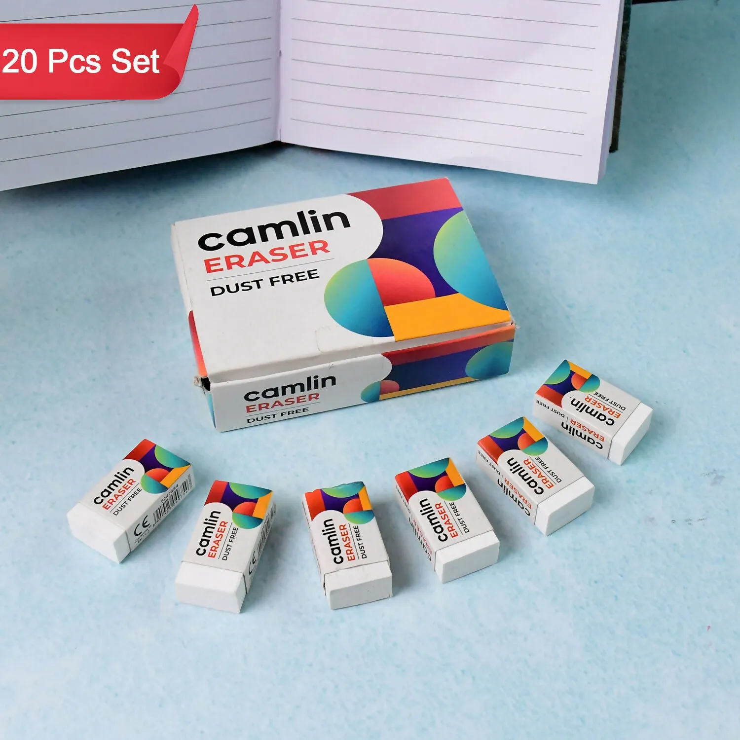 Premium Dust Free Eraser – Clean Erasing, 20 Units Bulk Pack - Buy Online at Alikart