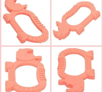 Rhino Silicone Baby Teether – Soft, Safe Gum Relief