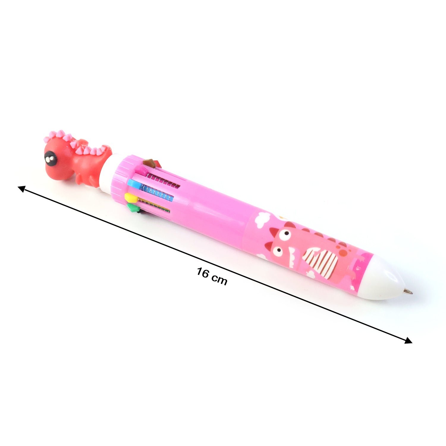 10-in-1 Multicolor Ball Pen – Smooth Writing with Cute Character Design - Detailed Feature View 3
