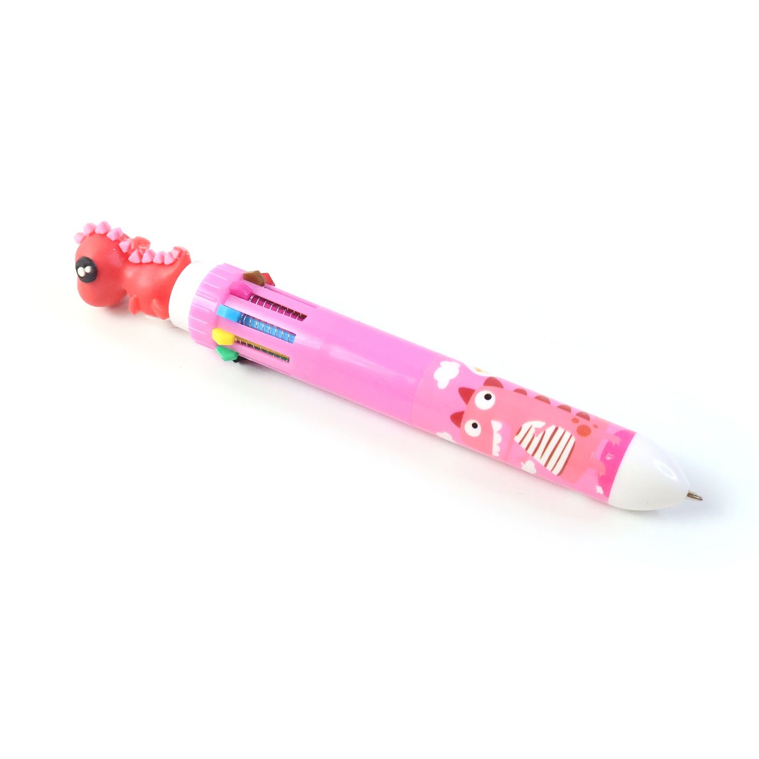 10-in-1 Multicolor Ball Pen – Smooth Writing with Cute Character Design - Detailed Feature View 4