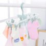 Premium 12-Clip Foldable Laundry Drying Rack – Compact Rotating Hanger for Socks and Delicates - Buy Online at Alikart