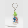 Premium 12-Piece Cute Blue Alien Bottle Keychain Set - Miniature Cartoon Figure Key Rings for Backpacks and Keys - Buy Online at Alikart
