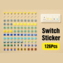 Premium 126-Piece Set of 3D Colorful Switch Board Stickers – Decorative Wall & Switch Cover Stickers | Waterproof, Easy Peel & Long-Lasting - Buy Online at Alikart