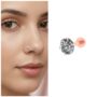 Premium 14K Rose Gold Flat Back Labret Solitaire Nose Stud - 2mm Brilliant Cut - Buy Online at Alikart