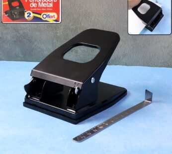 2-Hole Paper Punch Machine – Heavy-Duty, Adjustable 30-Sheet Capacity