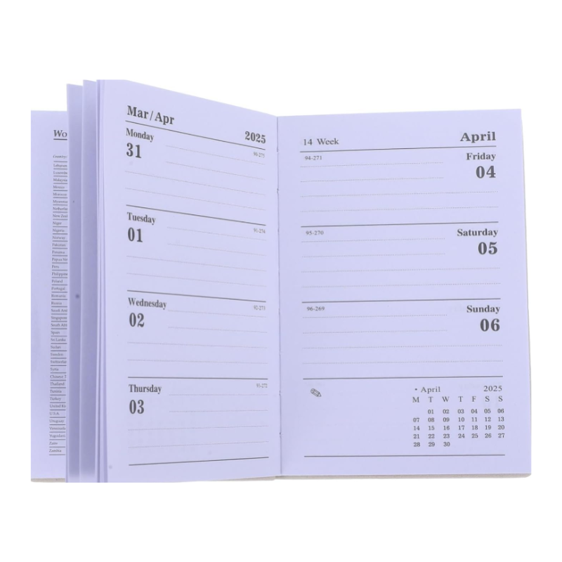 2025 Compact Pocket Planner – Weekly & Monthly Personal Organizer - Detailed Feature View 2