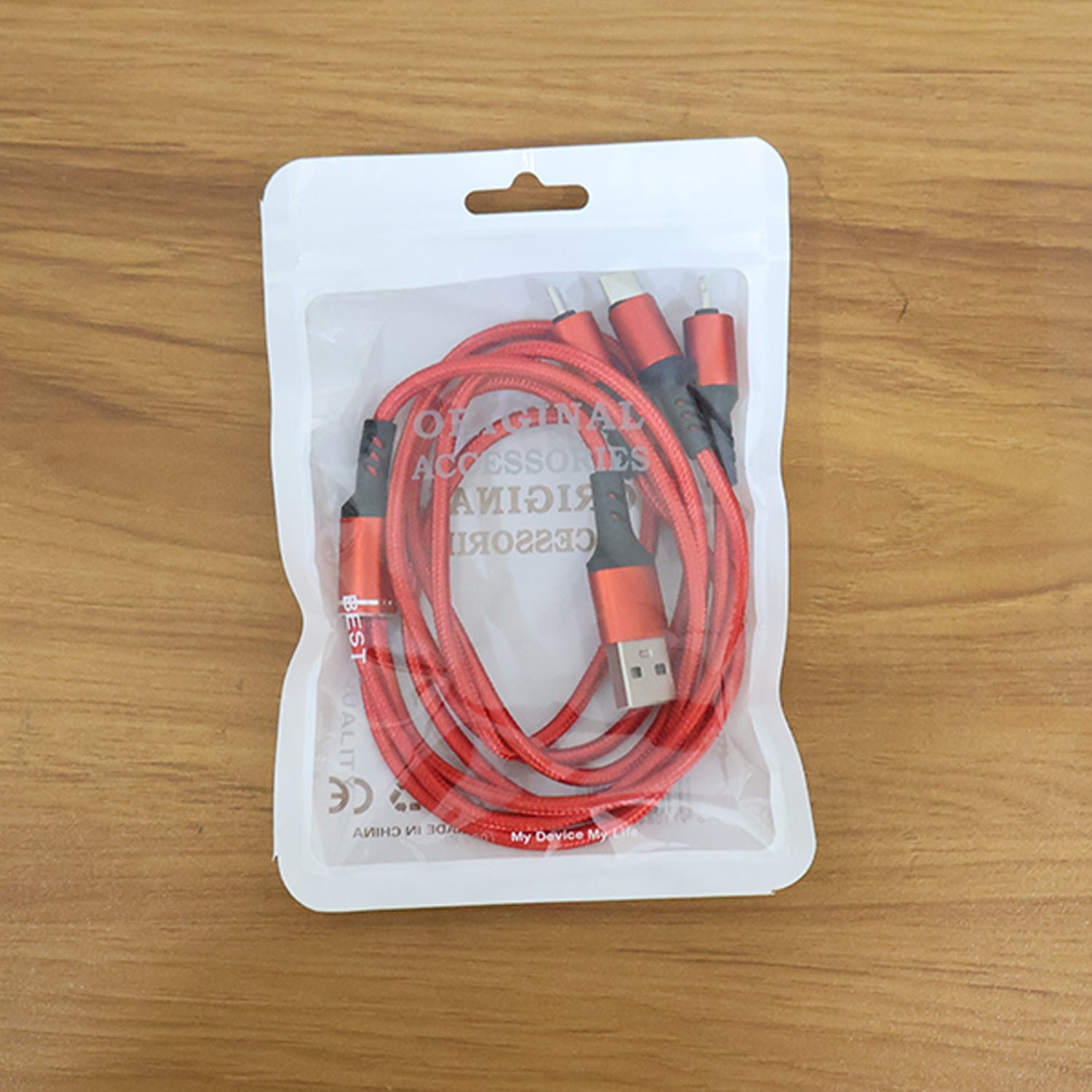 3-in-1 Multi Charging Cable – Durable Braided Universal Charger - Detailed Feature View 7