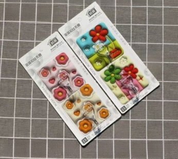 3D Flower Design Sticker Hook