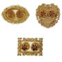 Premium 3pcs Random Design Small Kumkum Haldi Plate - Buy Online at Alikart