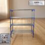 Premium 4-Tier Metal Shoe Rack Organizer – Space-Saving Vertical Footwear Storage - Buy Online at Alikart