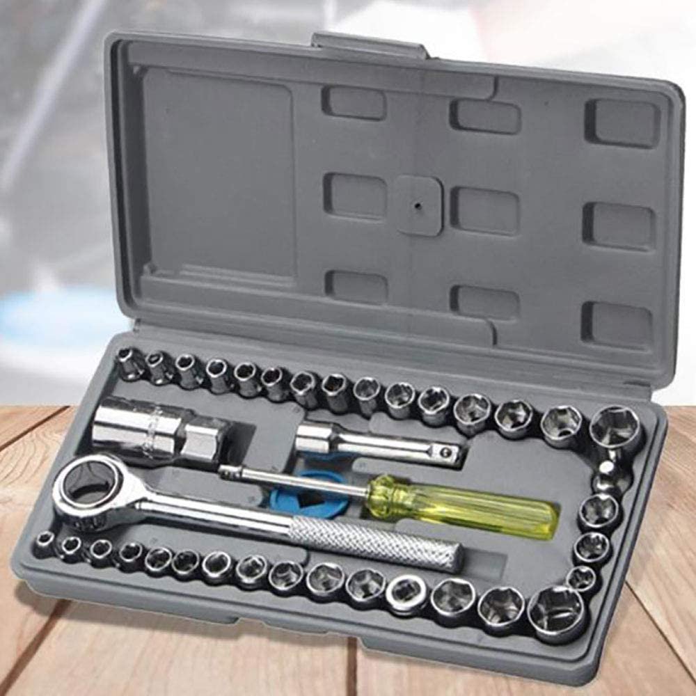 Premium 40-in-1 Hex Wrench, Screwdriver & Socket Tool Kit – Multicolor Metal & Steel Repair Set for Home, Auto & DIY (40 Pcs in 1 Pack) - Buy Online at Alikart