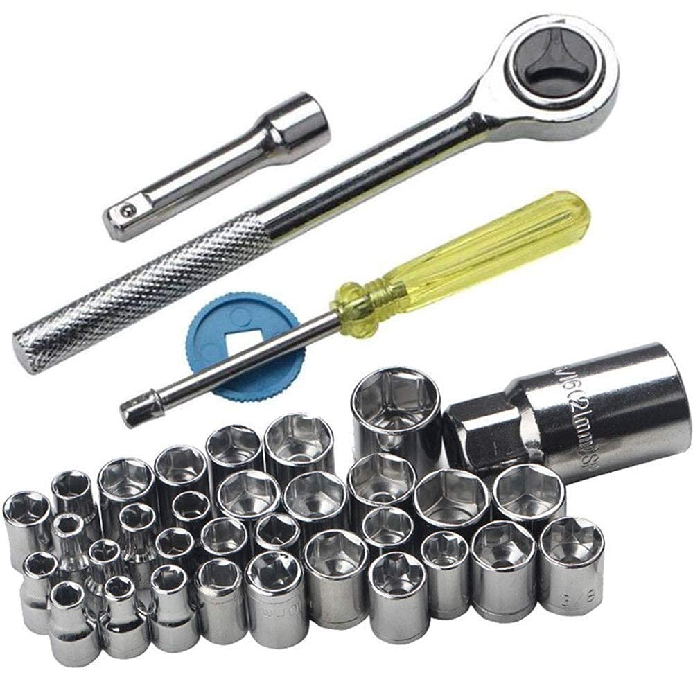 40-in-1 Hex Wrench, Screwdriver & Socket Tool Kit – Multicolor Metal & Steel Repair Set for Home, Auto & DIY (40 Pcs in 1 Pack) - Detailed Feature View 2