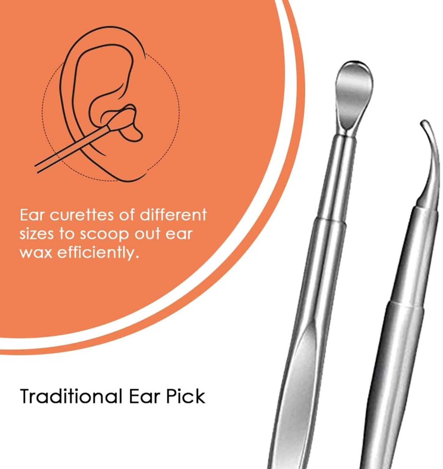 6 Pcs Ear Cleaning Tools Set with Plastic Storage Box – Multi-Functional Earwax Removal Kit for Personal Hygiene & Ear Care - Detailed Feature View 3
