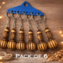 Premium 6 Pcs Lord Hanuman Gada Keychain – Sacred Mace Symbol Key Ring for Protection & Strength - Buy Online at Alikart