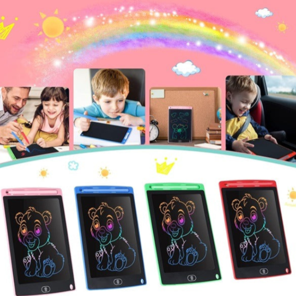 8.5-Inch Rainbow LCD Writing Tablet – Portable Digital Doodle Board for Kids & Creative Learning - Detailed Feature View 1