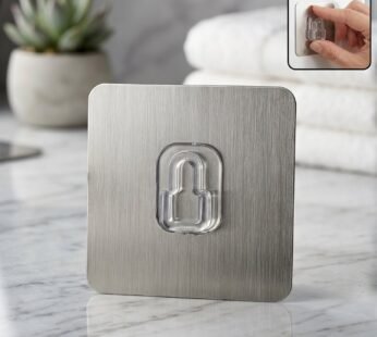 Adhesive Plastic Wall Hook – Strong Hold & Reusable Design