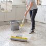 Premium Adjustable Telescopic Sponge Mop with Integrated Hands-Free Wringer - Buy Online at Alikart