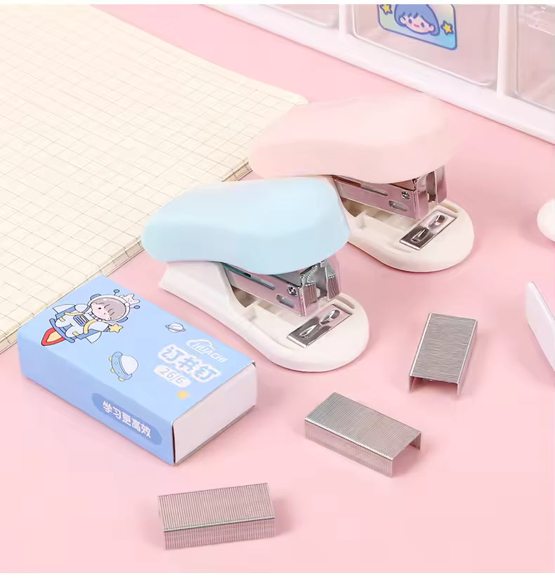Premium Adorable Mini Stapler with Starter Staples Included – Pocket-Sized Desk Essential for Home, Office, and School (Single Pack, Color Varies) - Buy Online at Alikart
