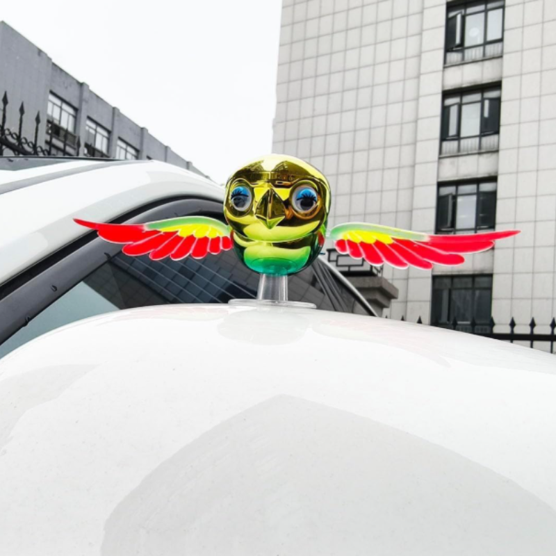 AeroMotion Wind-Powered Flying Bird Vehicle Ornament for Cars and Motorcycles - Random Color - Detailed Feature View 2