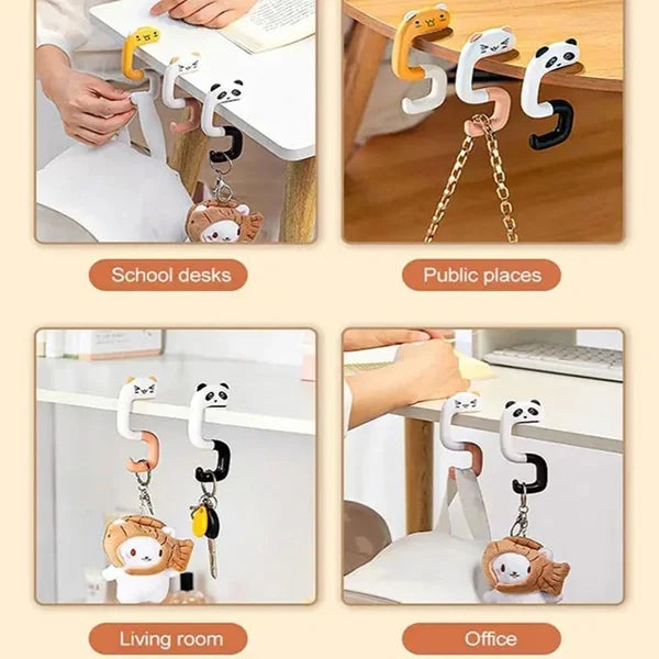Animal Design Foldable Bag Hook - 1 Pc - Detailed Feature View 1