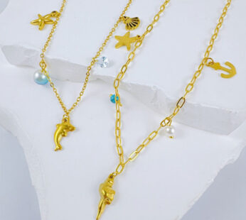 Anti-Tarnish Charm Necklace – Durable & Stylish Jewelry for Everyday Wear (Random Charm Design- 1 Pc)