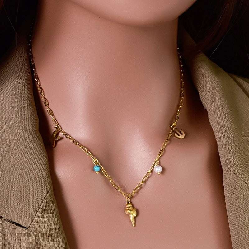 Anti-Tarnish Charm Necklace – Durable & Stylish Jewelry for Everyday Wear (Random Charm Design- 1 Pc) - Detailed Feature View 1