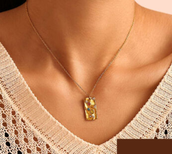 Anti-Tarnish Sun Sign Necklace – Zodiac Pendant Jewelry, Durable & Stylish Accessory for Everyday Wear(1 Pc)
