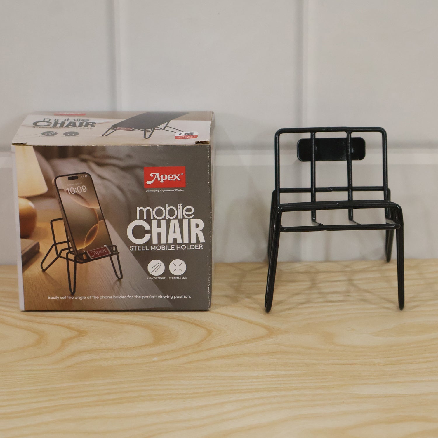 Apex Chair Design Mobile Holder Stand Metal Wire Phone Stand for Desk - Detailed Feature View 7