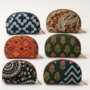 Premium Artisan Hand-Blocked Cotton Coin Purse – Compact Travel Organizer for Essentials - Buy Online at Alikart