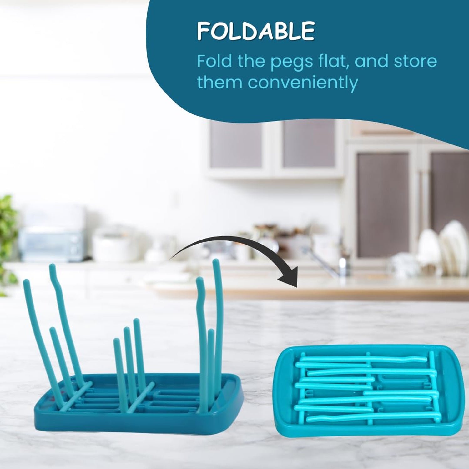 Baby Feeding Bottle Drying Rack – Compact & Hygienic Design - Detailed Feature View 6