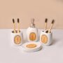 Premium Bathroom Set (Set of 4) – White Ceramic - Buy Online at Alikart