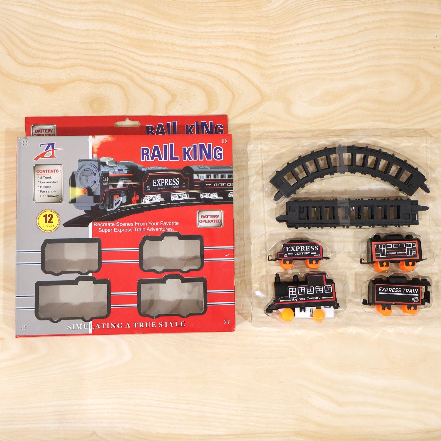 Battery Operated Train Set – Lights & Sounds for Kids' Fun - Detailed Feature View 7
