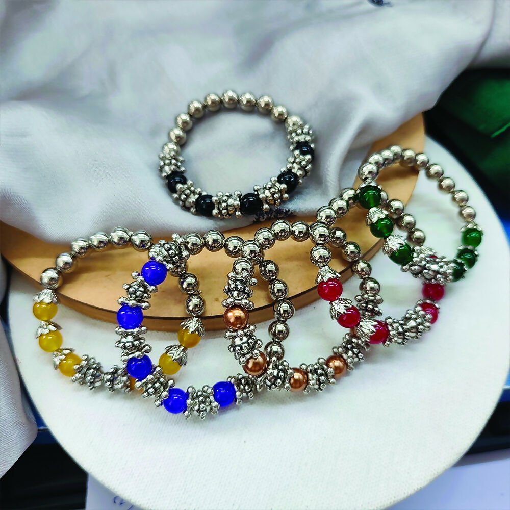 Premium Beads Bracelet Combo Pack – 6 Stylish Trendy Bracelets - Buy Online at Alikart