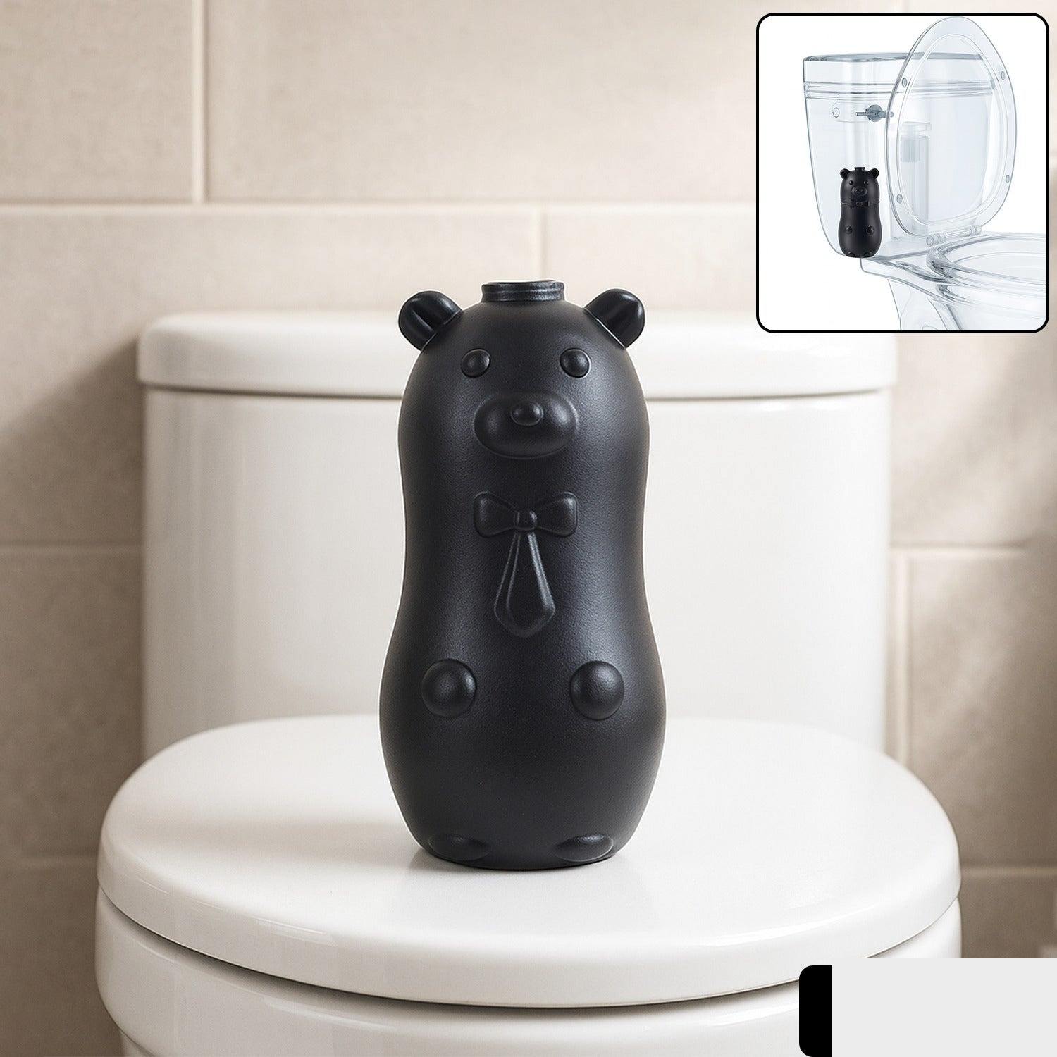 Bear Shaped Toilet Tank Cleaner – Automatic Flush Freshener - Detailed Feature View 1