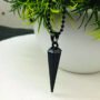 Premium Black Bar Chain Pendant Set – Sleek Modern Men's Jewelry - Buy Online at Alikart