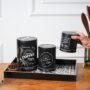 Premium Black Iron Coffee, Tea & Sugar Jars - Tea - 500 ml, Sugar - 750 ml, Coffee - 1000 mL - Buy Online at Alikart