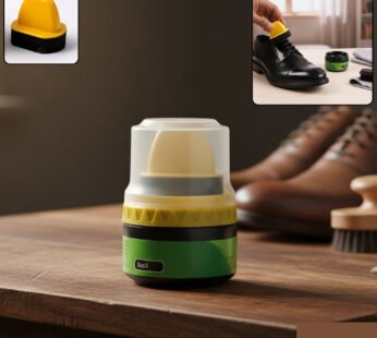 Black Shoe Polish Cream – Built-in Sponge for Easy Application