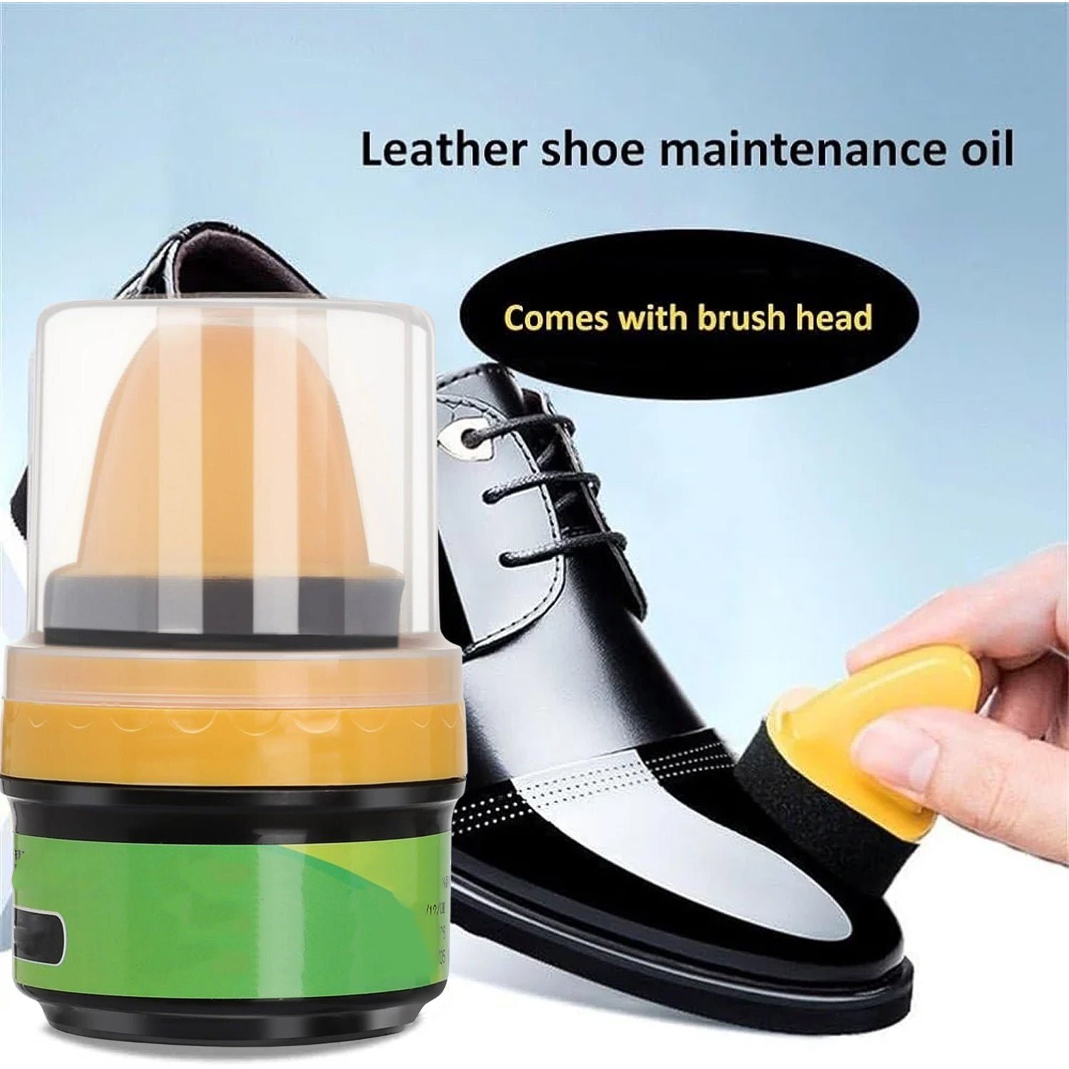 Black Shoe Polish Cream – Built-in Sponge for Easy Application - Detailed Feature View 6