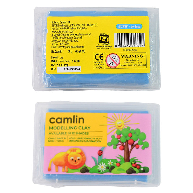 Blue Modelling Clay – 150 gm Soft and Reusable Crafting Dough - Detailed Feature View 3