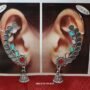 Premium Boho-Chic Oxidized Silver Multi-Stone Jhumka Earrings for Ethnic Wear - Buy Online at Alikart