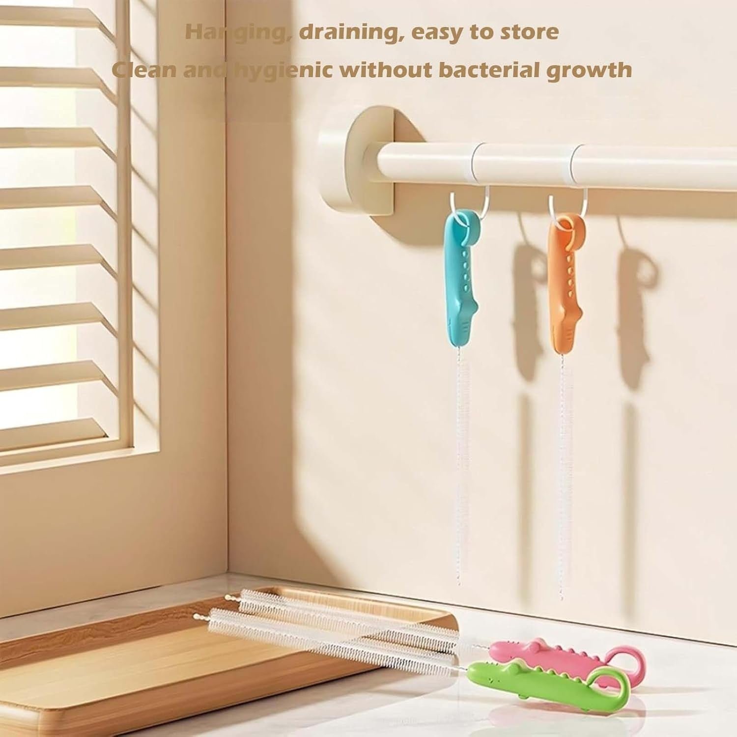 Bottle Spout Cleaning Brush – Ergonomic 22 cm Flexible Handle - Detailed Feature View 2