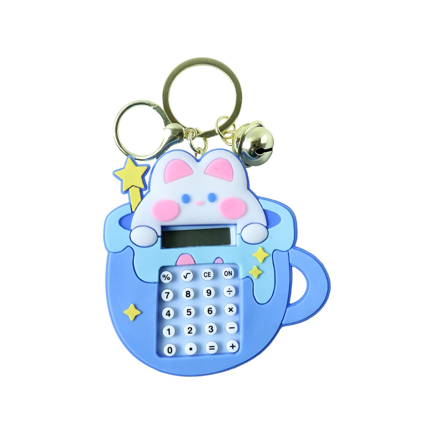 Bunny Calculator Keychain – Portable Mini Digital Calculator - Detailed Feature View 3