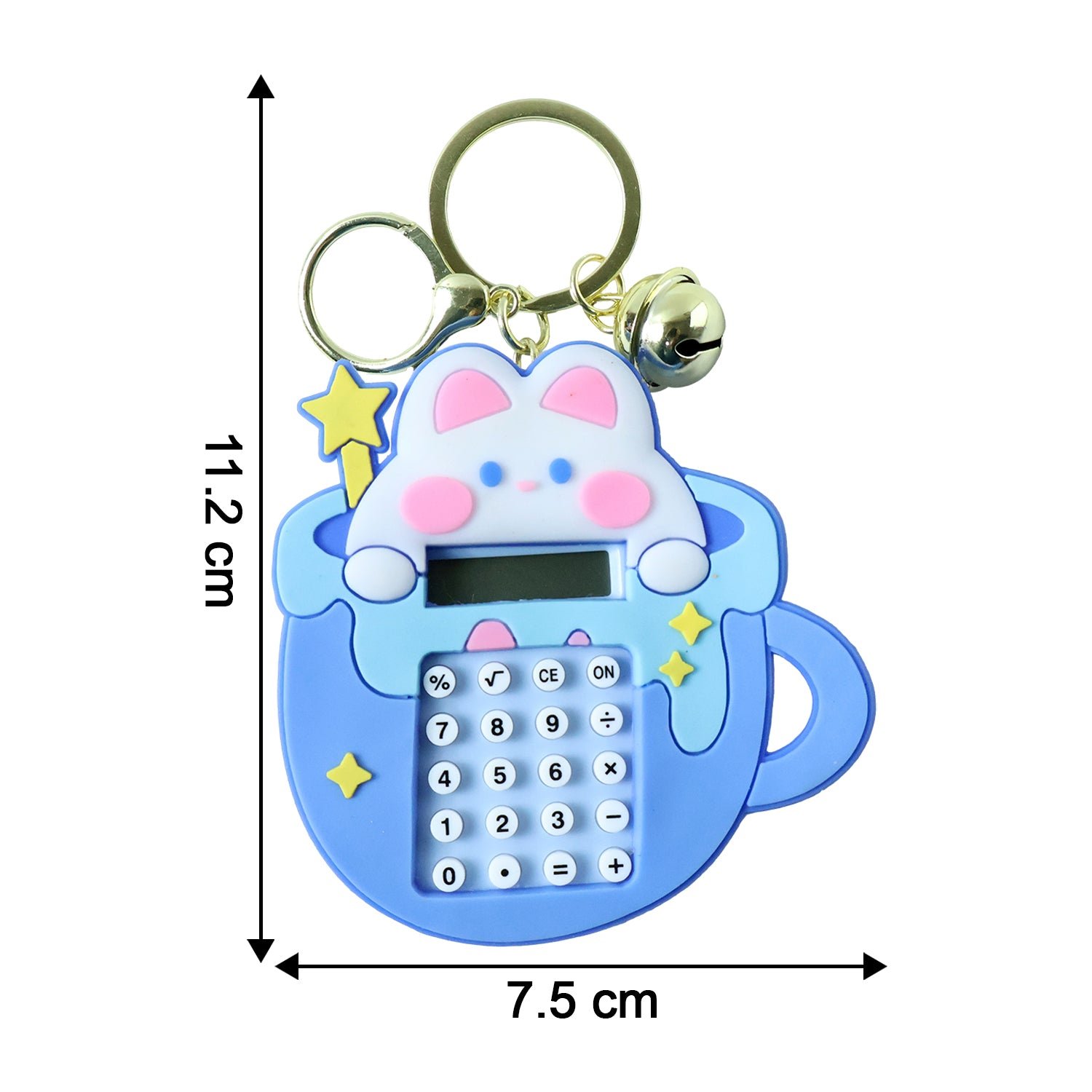 Bunny Calculator Keychain – Portable Mini Digital Calculator - Detailed Feature View 4