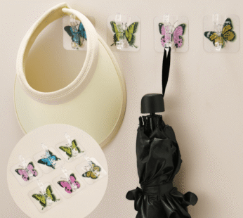 Butterfly Design Wall Hook (Pack of 5 Pcs)