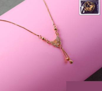 Butterfly Pendant Necklace – Elegant Gold-Plated Design for Women