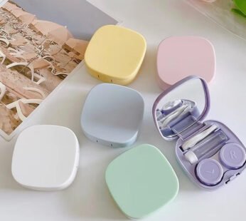 Candy Color Contact Lens Case – Portable Contact Lens Storage Box for Safe & Hygienic Lens Care | Travel-Friendly Lens Container